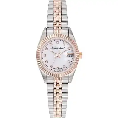 Mathey-Tissot Mathy II Two Tone Stainless Steel White Dial Quartz D710RA Women's Watch
