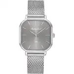 Mathey-Tissot Monsoon Square Stainless Steel Silver Dial Quartz D7917AS Women's Watch