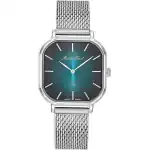 Mathey-Tissot Monsoon Square Stainless Steel Green Dial Quartz D7917AV Women's Watch