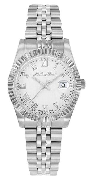 Mathey-Tissot Mathy III Roman Stainless Steel White Dial Quartz D810ABR Women's Watch