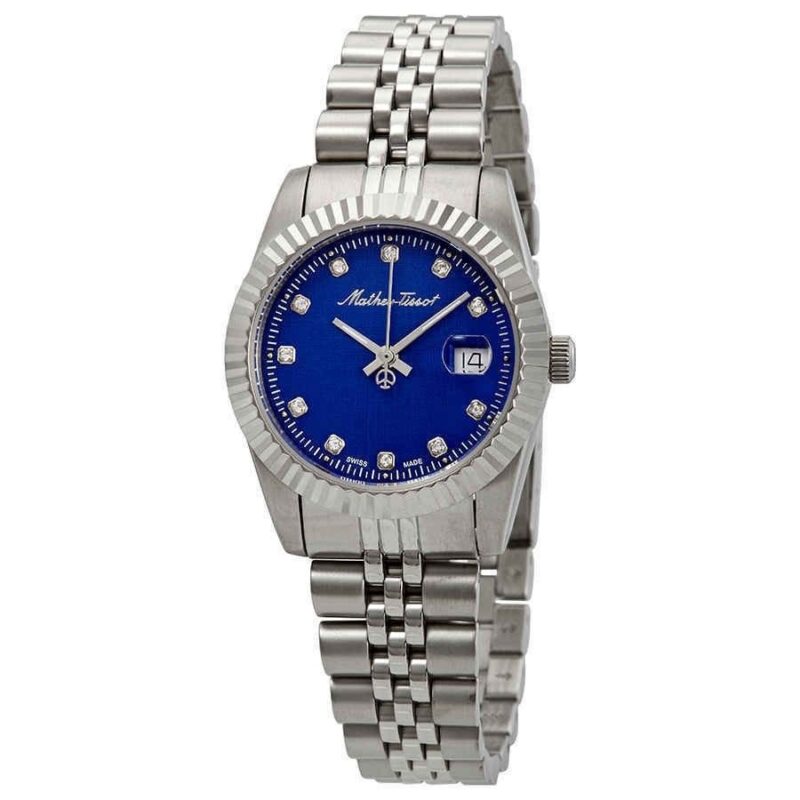 Mathey-Tissot Mathy III Stainless Steel Blue Dial Quartz D810ABU Women's Watch Mathey-Tissot Mathy III Stainless Steel Blue Dial Quartz D810ABU Women's Watch