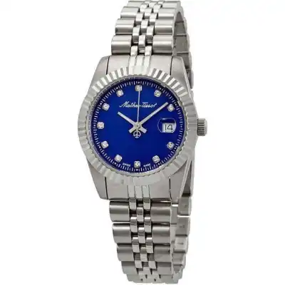 Mathey-Tissot Mathy III Stainless Steel Blue Dial Quartz D810ABU Women's Watch