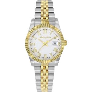 Mathey-Tissot Mathy III Roman Two Tone Stainless Steel White Dial Quartz D810BBR Women's Watch