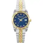 Mathey-Tissot Mathy III Two Tone Stainless Steel Blue Dial Quartz D810BBU Women's Watch