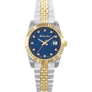 Mathey-Tissot Mathy III Two Tone Stainless Steel Blue Dial Quartz D810BBU Women's Watch