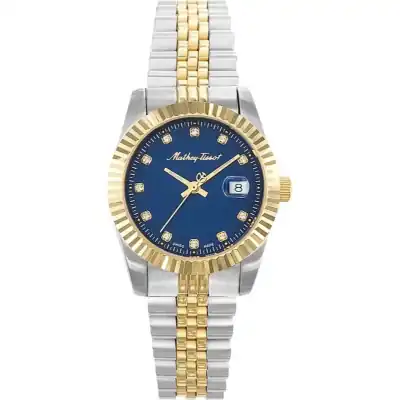 Mathey-Tissot Mathy III Two Tone Stainless Steel Blue Dial Quartz D810BBU Women's Watch