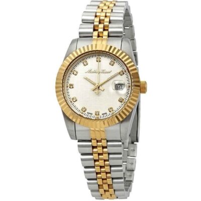 Mathey-Tissot Mathy III Two Tone Stainless Steel Silver Dial Quartz D810BI Women's Watch