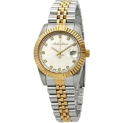 Mathey-Tissot Mathy III Two Tone Stainless Steel Silver Dial Quartz D810BI Women's Watch