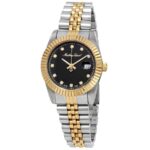 Mathey-Tissot Mathy III Two Tone Stainless Steel Black Dial Quartz D810BN Women's Watch