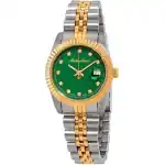 Mathey-Tissot Mathy III Two Tone Stainless Steel Green Dial Quartz D810BV Women's Watch