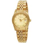 Mathey-Tissot Mathy III Gold Tone Stainless Steel Gold Dial Quartz D810PDI Women's Watch