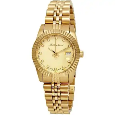 Mathey-Tissot Mathy III Gold Tone Stainless Steel Gold Dial Quartz D810PDI Women's Watch