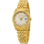 Mathey-Tissot Mathy III Gold Tone Stainless Steel White Dial Quartz D810PI Women's Watch