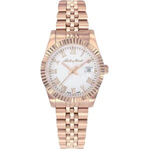 Mathey-Tissot Mathy III Roman Rose Gold Tone Stainless Steel White Dial Quartz D810PRA Women's Watch