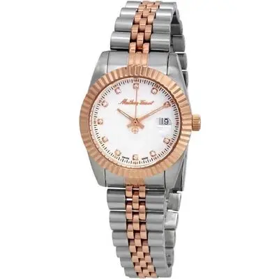 Mathey-Tissot Mathy III Two Tone Stainless Steel White Dial Quartz D810RA Women's Watch