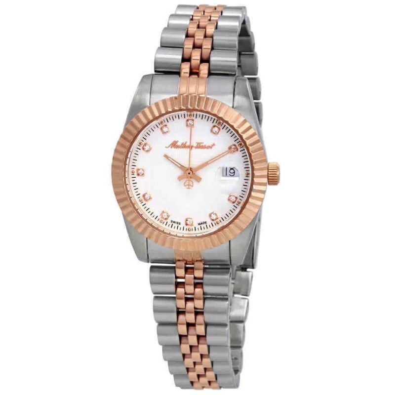 Mathey-Tissot Mathy III Two Tone Stainless Steel White Dial Quartz D810RA Women's Watch Mathey-Tissot Mathy III Two Tone Stainless Steel White Dial Quartz D810RA Women's Watch