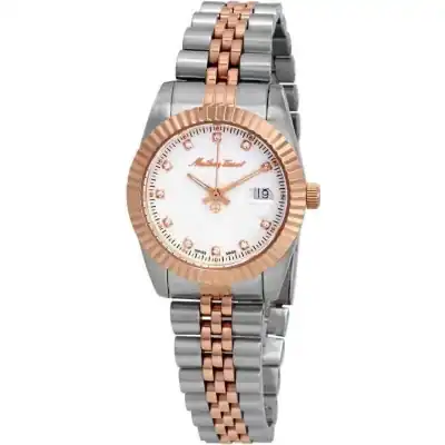 Mathey-Tissot Mathy III Two Tone Stainless Steel White Dial Quartz D810RA Women's Watch