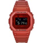Casio G-Shock Digital Red Bio-Based Resin Strap Quartz DW-5600RRB-4 200M Men's Watch