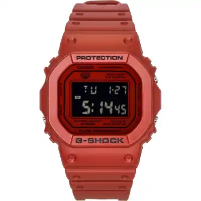 Casio G-Shock Digital Red Bio-Based Resin Strap Quartz DW-5600RRB-4 200M Men's Watch