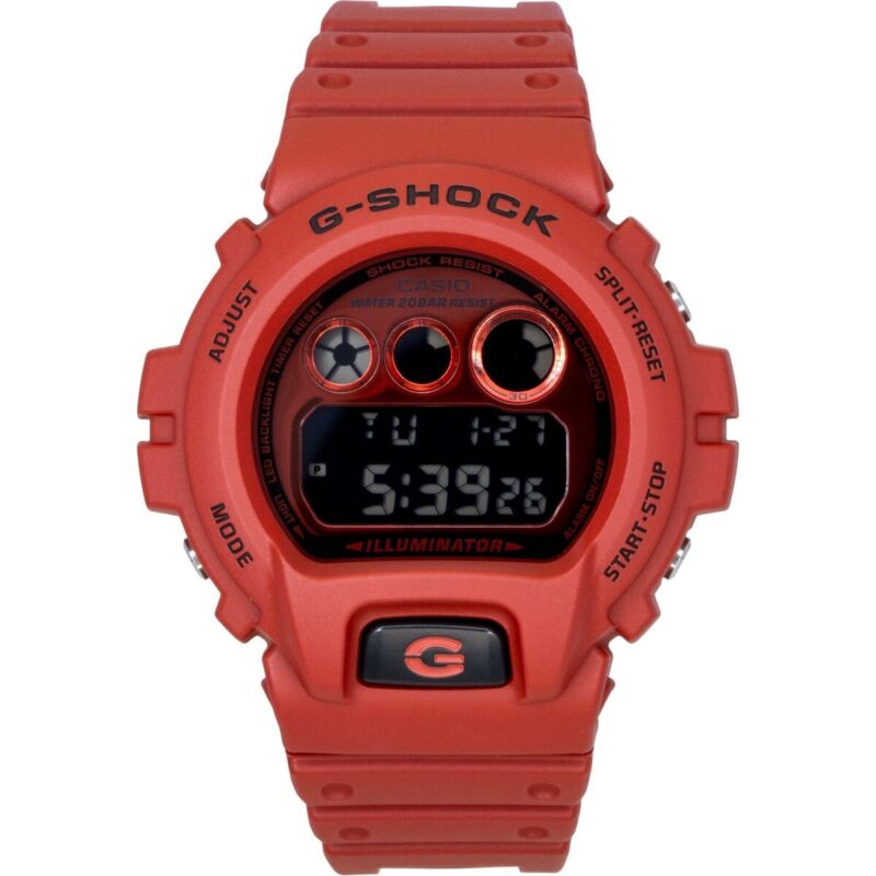 Casio G-Shock Digital Red Bio-Based Resin Strap Quartz DW-6900RRB-4 200M Men's Watch