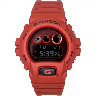 Casio G-Shock Digital Red Bio-Based Resin Strap Quartz DW-6900RRB-4 200M Men's Watch