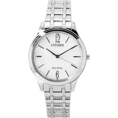Citizen Elegance Stainless Steel White Dial Eco-Drive EM0411-71A Women's Watch