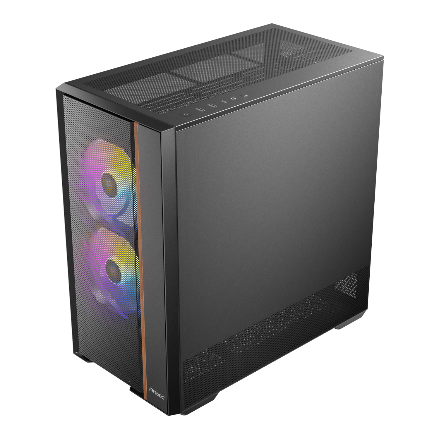 Antec FLUX Rear ARGB ATX Mid Tower Gaming Chassis - Black 3 Antec FLUX Rear ARGB ATX Mid Tower Gaming Chassis - Black - Image 3