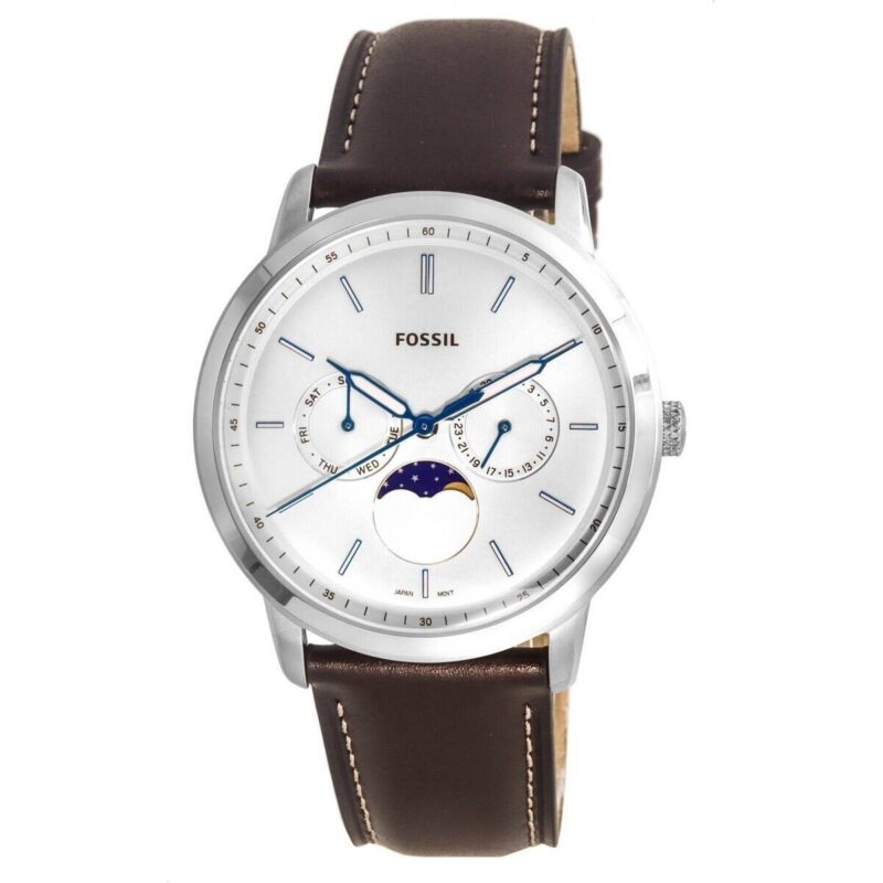 Fossil Neutra Minimalist Moonphase Silver Dial Quartz FS5905 Men's Watch