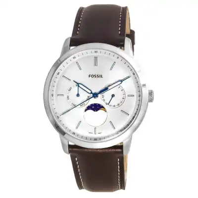 Fossil Neutra Minimalist Moonphase Silver Dial Quartz FS5905 Men's Watch