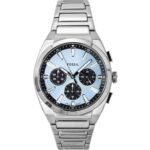 Fossil Everett Chronograph Stainless Steel Blue Dial Quartz FS6105 Men's Watch