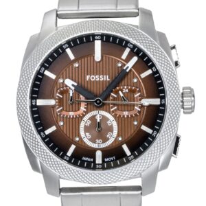 Fossil Machine Chronograph Stainless Steel Brown Dial Quartz FS6144 Men's Watch