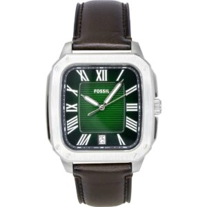 Fossil Crosby Leather Strap Green Dial Quartz FS6150 Men's Watch