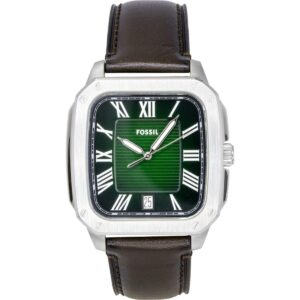 Fossil Crosby Leather Strap Green Dial Quartz FS6150 Men's Watch