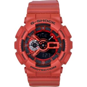 Casio G-Shock Digital Red Bio-Based Resin Strap Quartz GA-110RRB-4A 200M Men's Watch