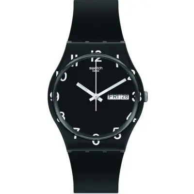 SWATCH OVER BLACK (GB757) Unisex WATCHES