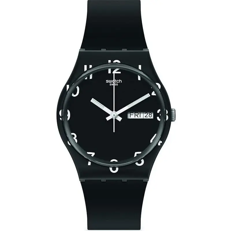 Swatch Over Black (GB757) Unisex WATCHES