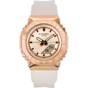 Casio G-Shock Analog Digital Bio-Based Resin Strap Rose Gold Dial Quartz GM-S2110PG-4A 200M Women's Watch