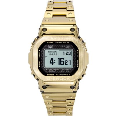 Casio G-Shock Digital Gold Tone Full Metal Smartphone Link Solar GMW-BZ5000GD-9 200M Men's Watch