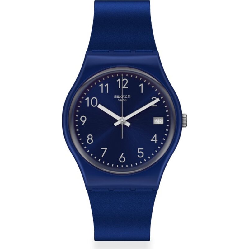 Swatch Silver In Blue (GN416) Unisex WATCHES