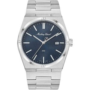 Mathey-Tissot Zeus Stainless Steel Blue Dial Quartz H118ABU Men's Watch