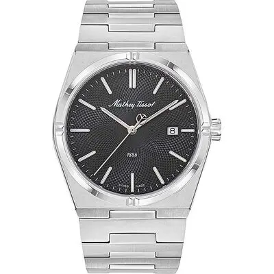 Mathey-Tissot Zeus Stainless Steel Black Dial Quartz H118AN Men's Watch