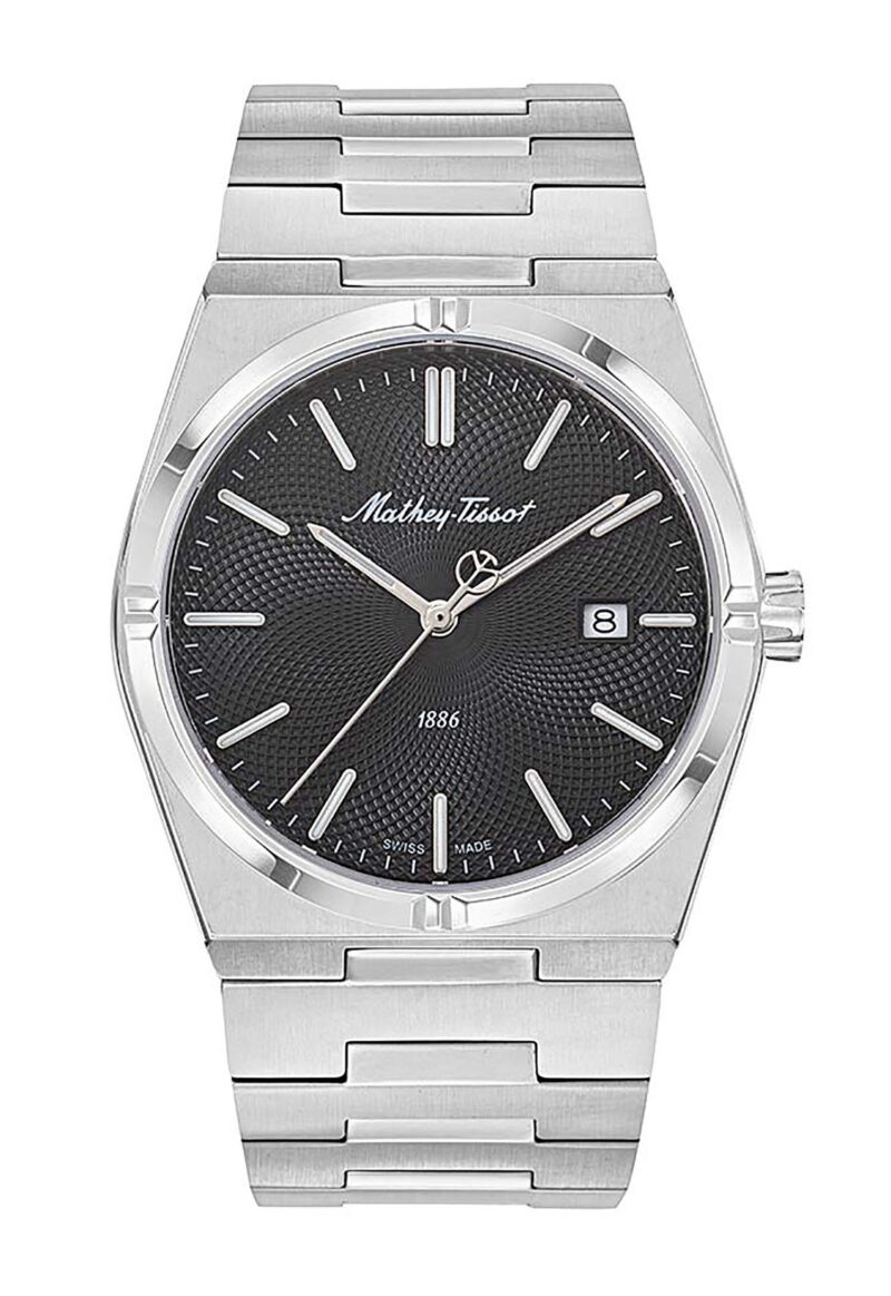 Mathey-Tissot Zeus Stainless Steel Black Dial Quartz H118AN Men's Watch Mathey-Tissot Zeus Stainless Steel Black Dial Quartz H118AN Men's Watch