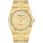 Mathey-Tissot Zeus Yellow Gold Tone Stainless Steel Champagne Dial Automatic H118ATPDI Men's Watch