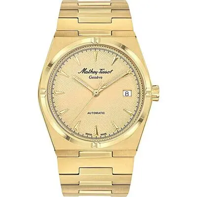 Mathey-Tissot Zeus Yellow Gold Tone Stainless Steel Champagne Dial Automatic H118ATPDI Men's Watch