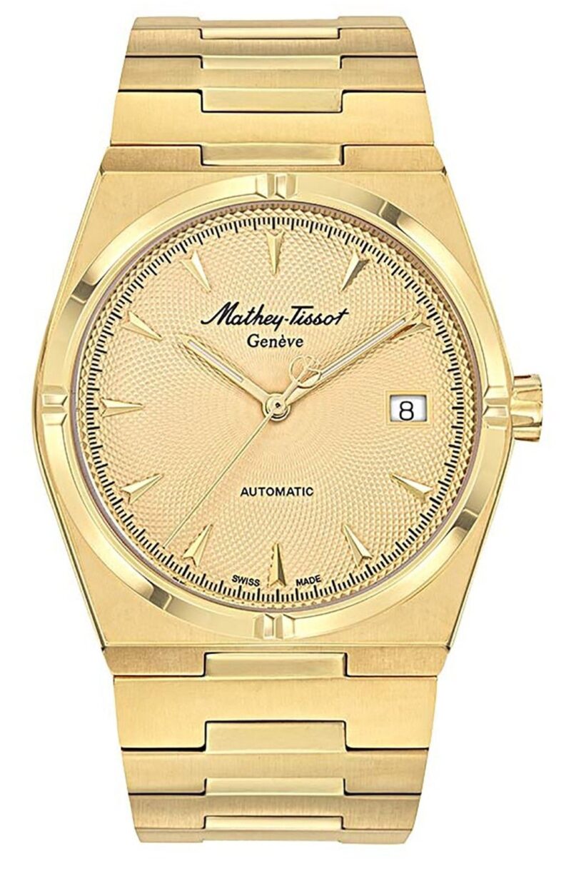 Mathey-Tissot Zeus Yellow Gold Tone Stainless Steel Champagne Dial Automatic H118ATPDI Men's Watch
