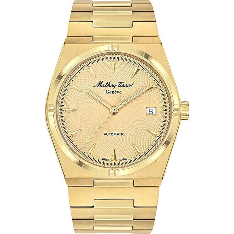 Mathey-Tissot Zeus Yellow Gold Tone Stainless Steel Champagne Dial Automatic H118ATPDI Men's Watch Mathey-Tissot Zeus Yellow Gold Tone Stainless Steel Champagne Dial Automatic H118ATPDI Men's Watch