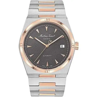 Mathey-Tissot Zeus Two Tone Stainless Steel Grey Dial Automatic H118ATRS Men's Watch