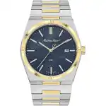 Mathey-Tissot Zeus Two Tone Stainless Steel Blue Dial Quartz H118BBU Men's Watch