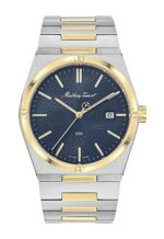 Mathey-Tissot Zeus Two Tone Stainless Steel Blue Dial Quartz H118BBU Men's Watch