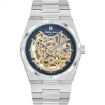 Mathey-Tissot Zeus Skeleton Stainless Steel Blue Dial Automatic H118CFABU Men's Watch